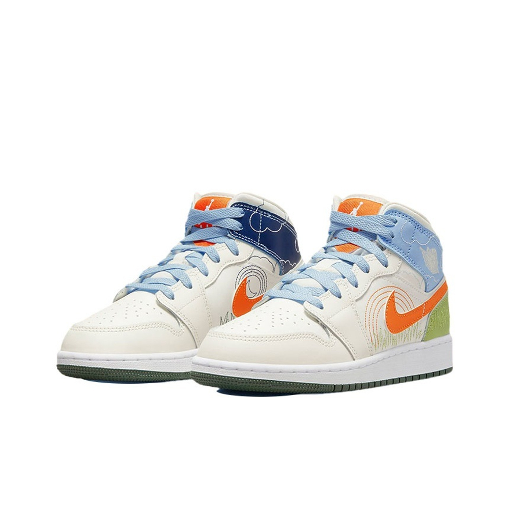 Кроссовки Air Jordan 1 Mid Stitch