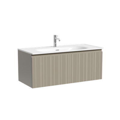 Тумба подвесная SANCOS Code 990х453х400, c одним ящиком оснащенным доводчиками, цвет серая платина , арт. CD100GP