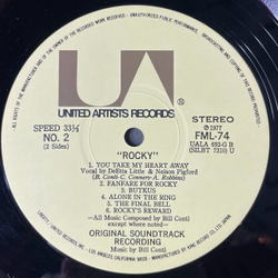 Винтажная виниловая пластинка LP Bill Conti Rocky Рокки Бальбоа Motion Picture Score (Japan 1977) (Obi)