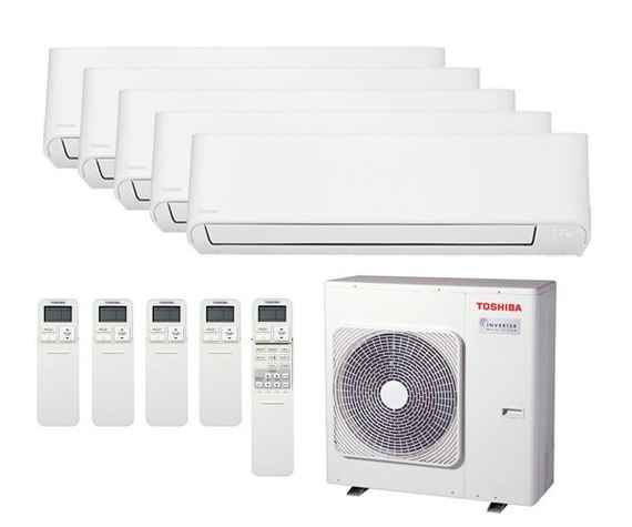 Мульти сплит-система Toshiba 5 x RAS-B07E2KVG-EE / RAS-5M34U2AVG-E