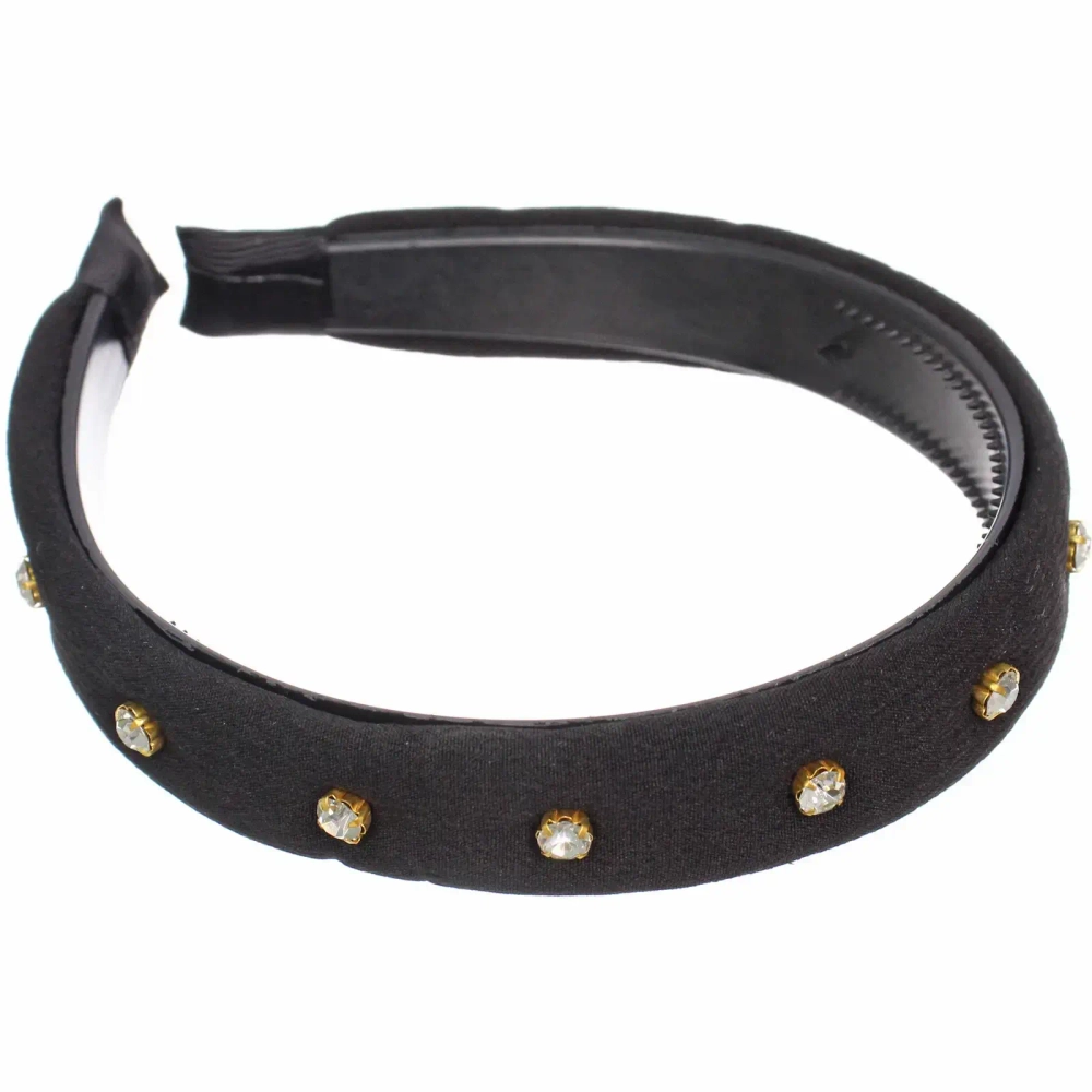 Ободок для волос «МАРЦИПАН», леона, ширина 2,5см, микс 6 цветов ( в пакете с подвесом)