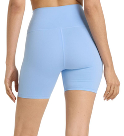 Женские теннисные шорты New Balance Harmony High Rise 6in - electric sky