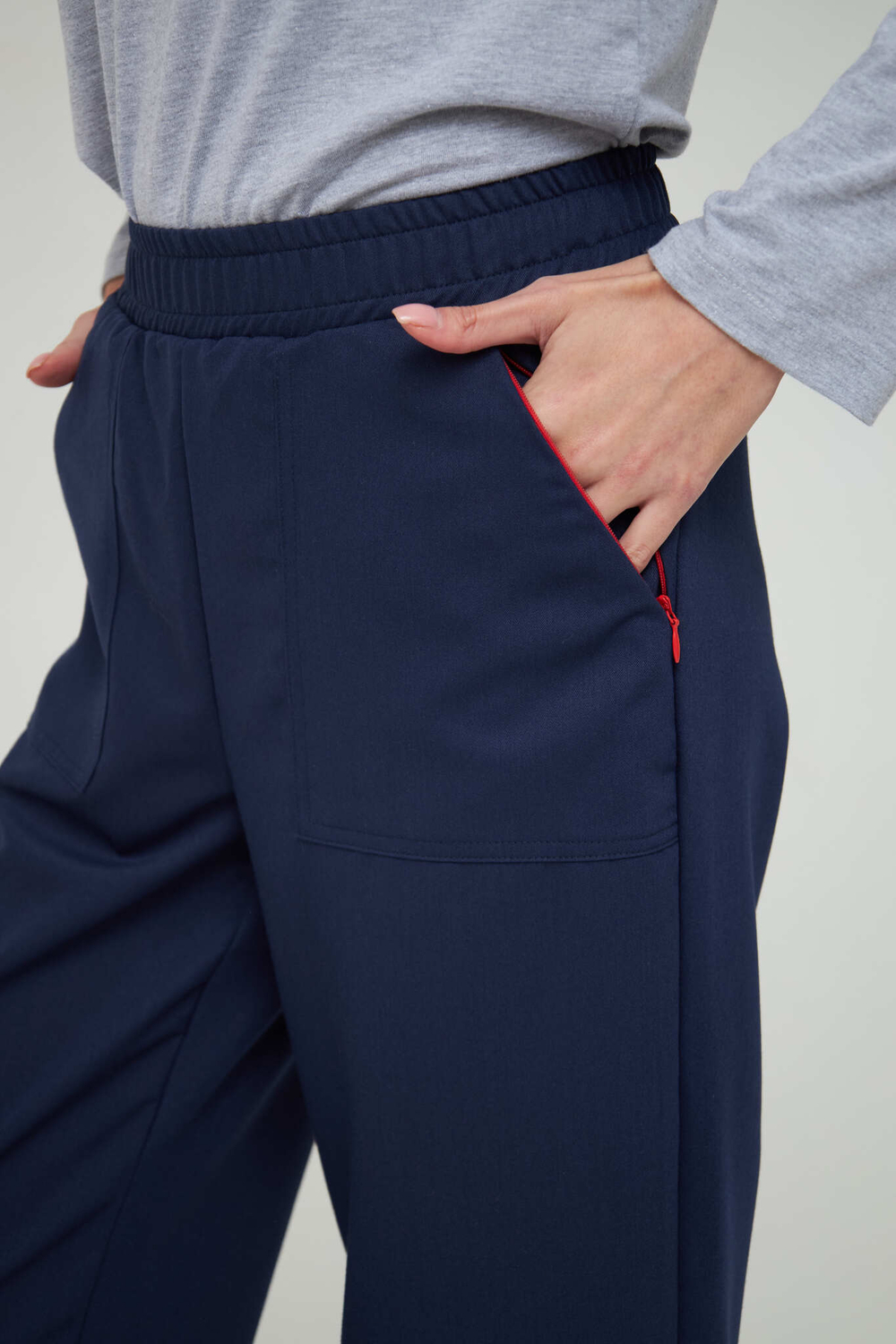 Брюки свободные медицинские женские Йошо, нэви Old