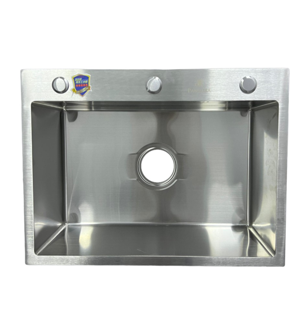 МЕТАЛ.МОЙКА 60х45 (ПРЯМОУГОЛЬНАЯ, САТИН, 60-69)