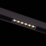 ST361.436.06 Магнитный трековый светильник Черный LED 1*6W 3000K 532Lm Ra&gt;90 36° IP20 L115xW22xH44 48V