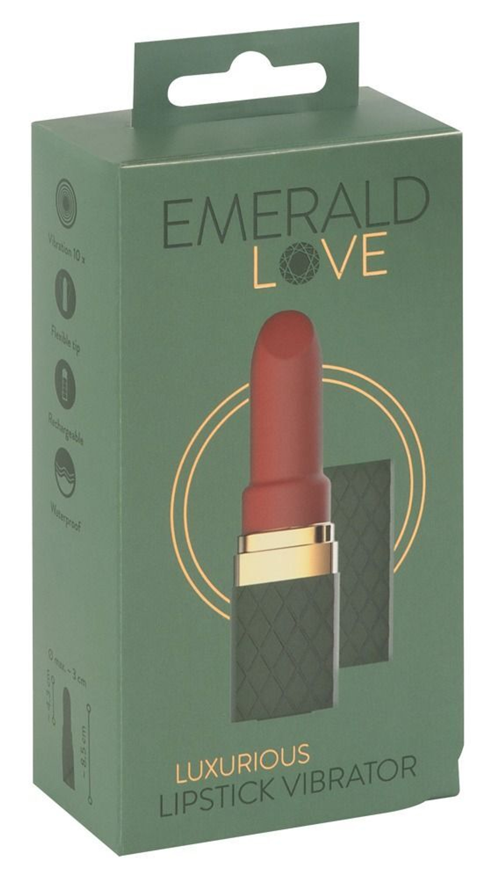 Зеленый вибратор-помада Luxurious Lipstick Vibrator (Цвет: зеленый)