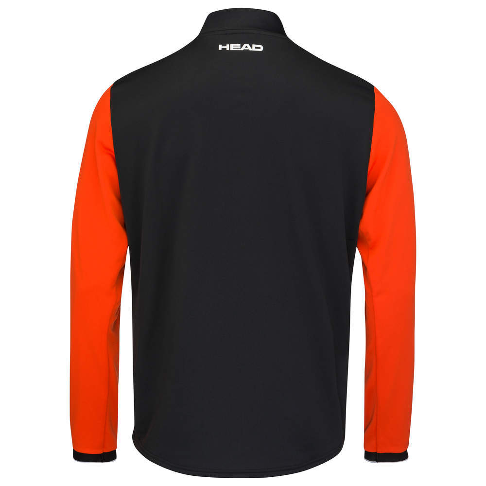 Мужская теннисная кофта Head Breaker Jacket M - black/tangerine