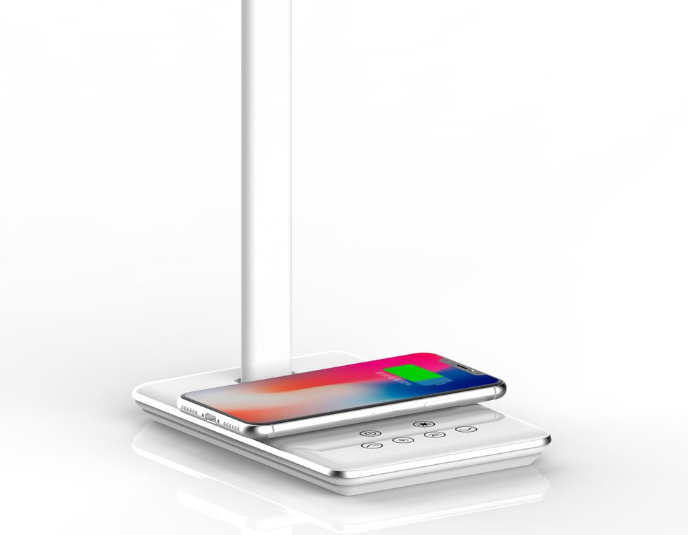 Ambrella Светодиодная настольная лампа с беспроводной зарядкой и USB портом Desk DE581