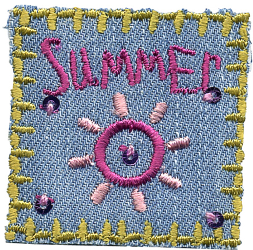 Термоаппликация HKM "SUMMER" 5,5 х 3 см, 1 шт (10206100/300514/0004599/09_Германия)