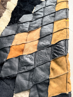 Покрывало меховое ковер из шкуры овчины