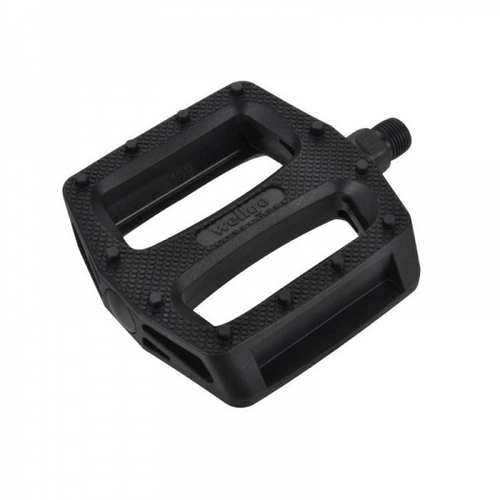 Педали нейлон BMX/Downhill B109N широкие ось, 111*103*30 mm., Cr-Mo 398г черные WELLGO