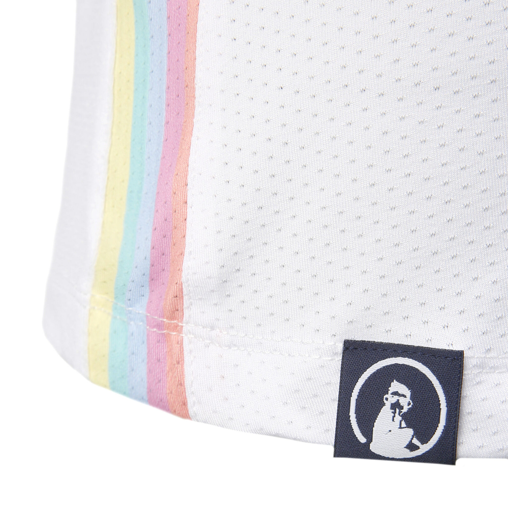 Женская теннисная майка Quiet Please Rainbow Set Racerback Tank Top Women - White, Multicoloured