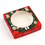 Моноблок для печенья «Новогодняя роскошь», венок, 11х 11х 3 см