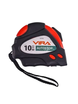 Рулетка 10 м х 25 мм с автостопом и магнитным зацепом VIRA
