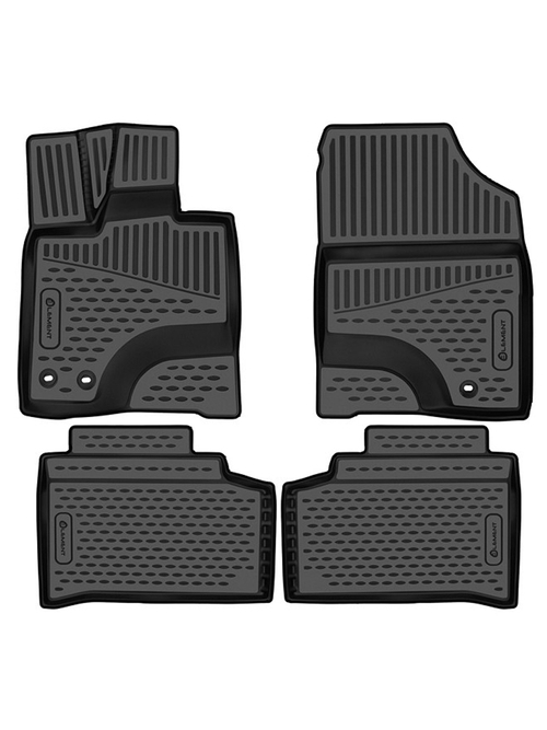 Коврики в салон для CHANGAN UNI-K (I) 2020-, 4 шт. (черный кант, полиуретан) KANT.ELEM3DA67032210K.BLK