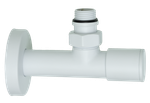 Кран для ПС УГЛОВОЙ 1/2ш х 1/2ш ДЛ. (БЕЛЫЙ) ViEiR  (30/1пар)