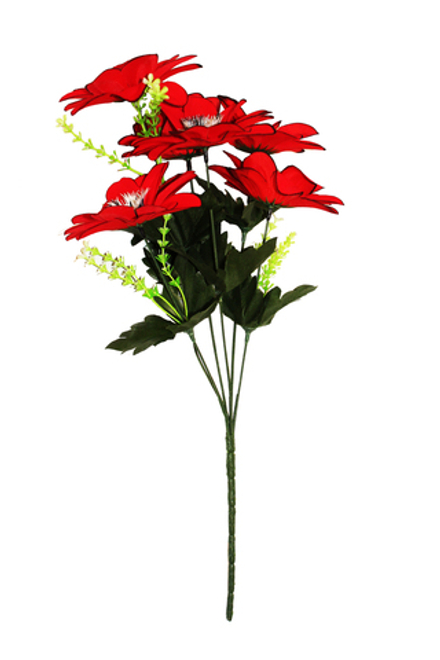 Букет георгинов бархат с блеском/малый