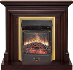 Каминокомплект Bradford - Темный дуб с очагом Majestic FX M Brass