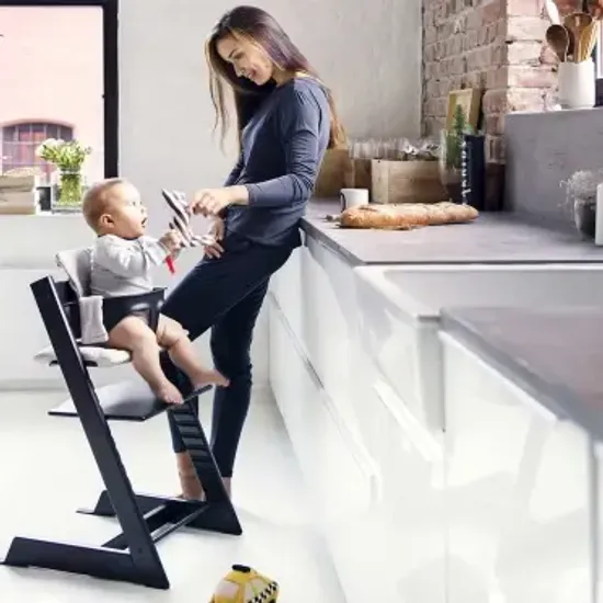 Стульчик для кормления STOKKE Tripp Trapp комплект 4 в 1 (Black)