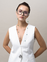 Цепочка на очки "Graini" с малахитом