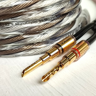 DAXX S192g Акустический кабель 12AWG (3.3мм.кв), класса Hi-End из посеребренной монокристаллической меди -готовая пара-