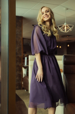 51056 Платье женское (дымчато-фиолетовый)