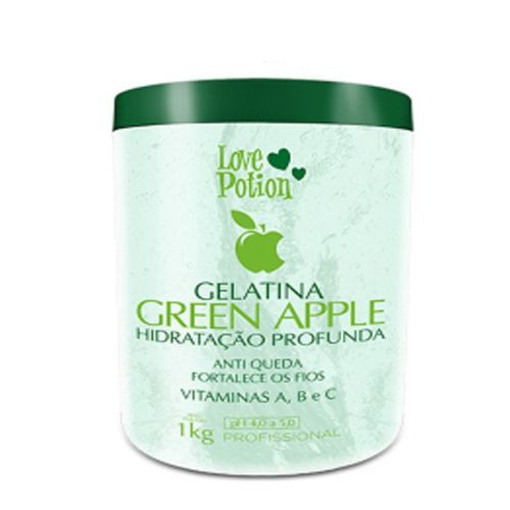 ХОЛОДНОЕ ВОССТАНОВЛЕНИЕ - Желатина Коллагеновый восполнитель LOVE POTION  Gelatina Green Apple 1000 ml