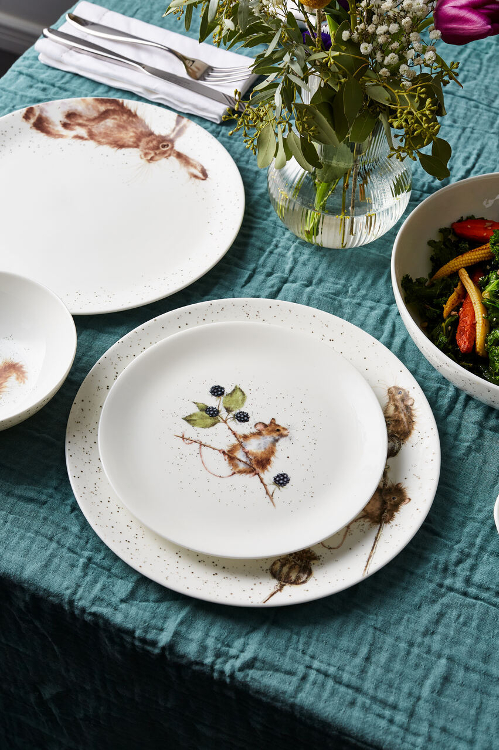 Royal Worcester Тарелка для завтрака Wrendale Designs 21 см Mice