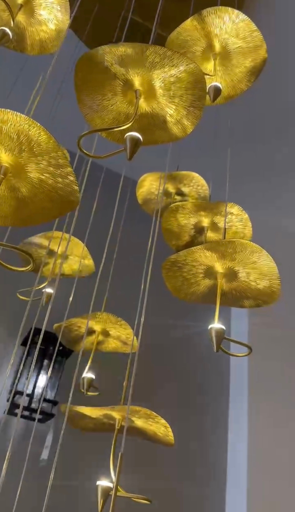 Pendant design lamp Gold Moon by Catellani & Smith (15 lampshades)