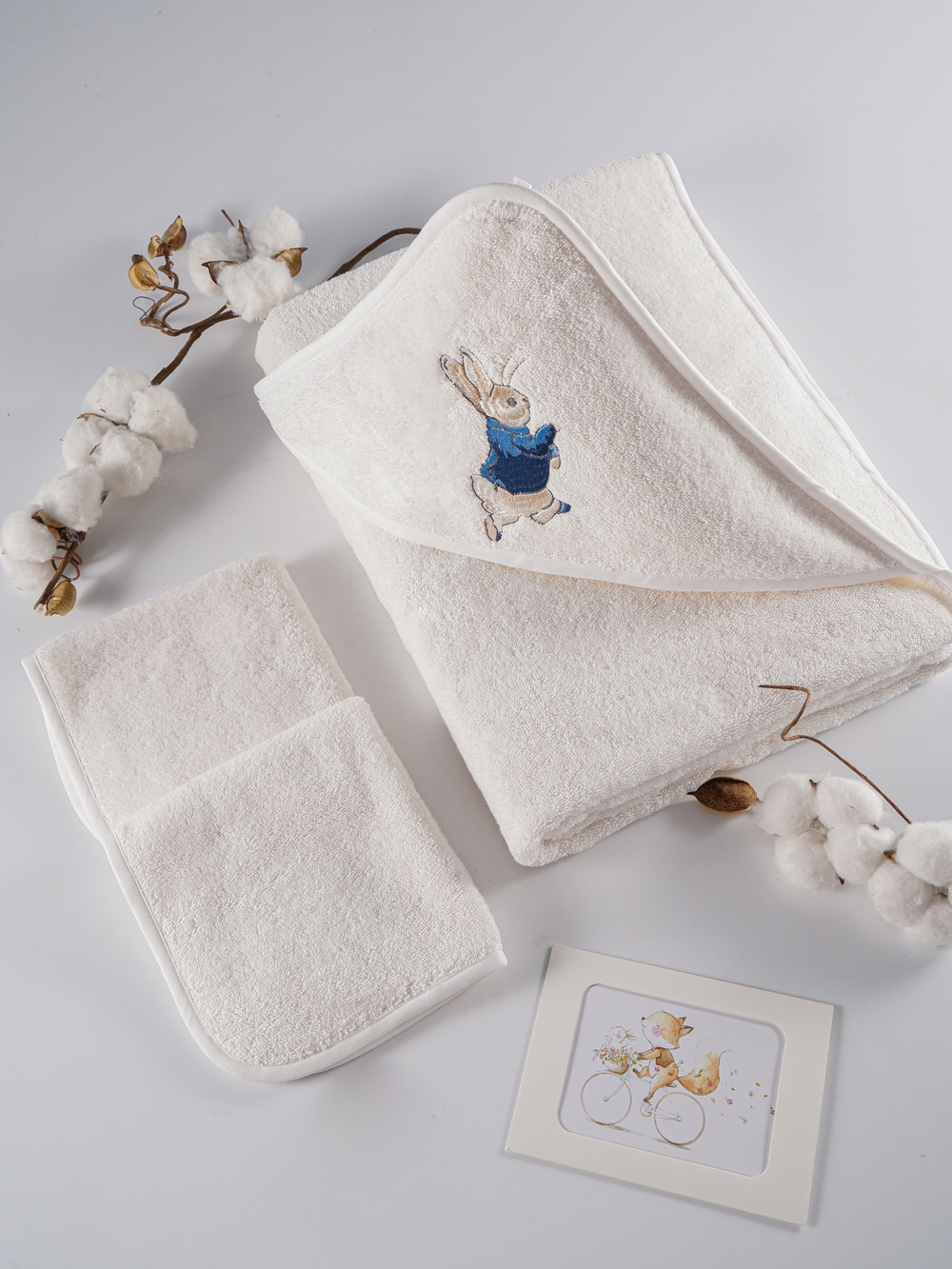 Набор полотенец для новорожденных Claire Batiste Atelier Зайка