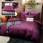 КПБ Страйп Сатин Однотонный на резинке CTR034, 1.5 спальный, наволочки 50-70 2 шт, простынь 180*200*25