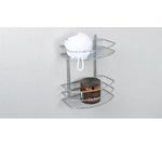 Полка овальная двухэтажная хром FX-720-2