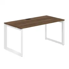 PR.209.DM.O59.WH / Стол 1600х800х750 / профиль: 59х59 белый; столешница: дуб модена