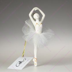 Ёлочная игрушка Балерина фарфоровая