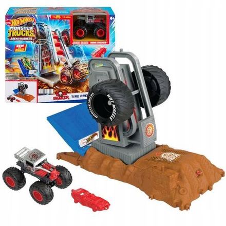 Игровой трек Hot Wheels Monster Trucks Arena Smashers Основное испытание - Шины HNB88