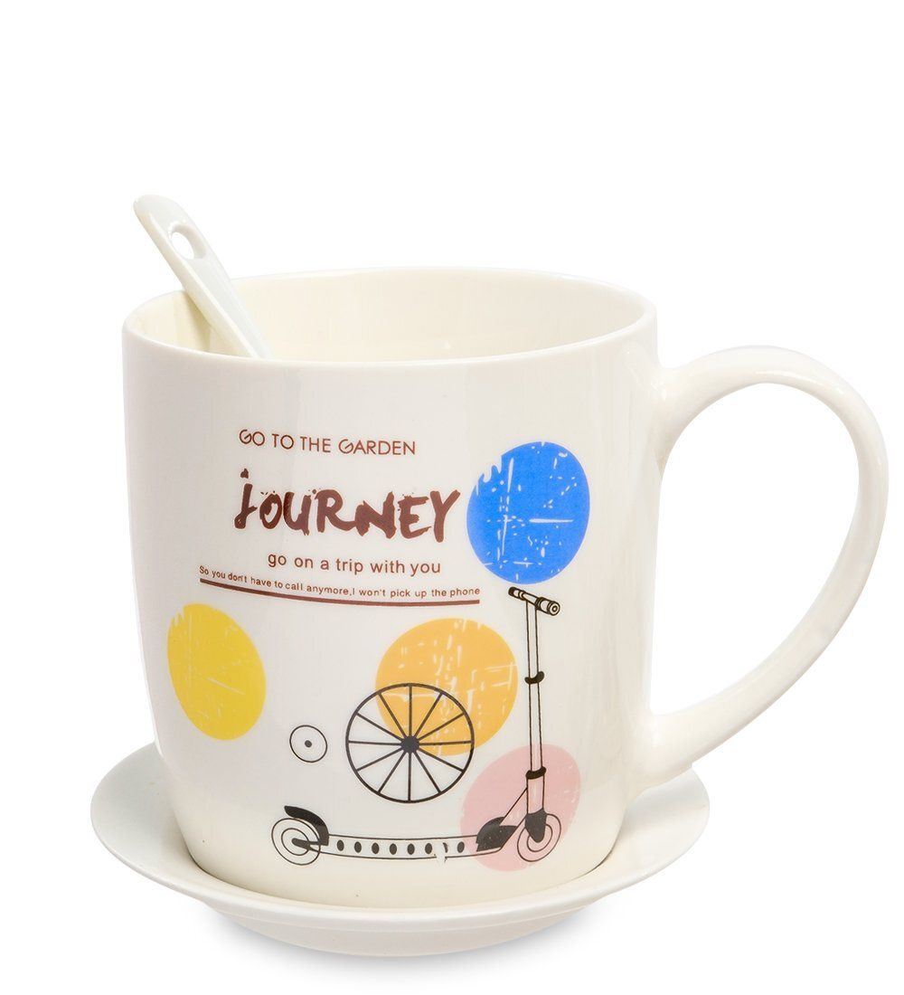 GAEM Art MUG-203/3 Кружка с ложкой «Мое путешествие»