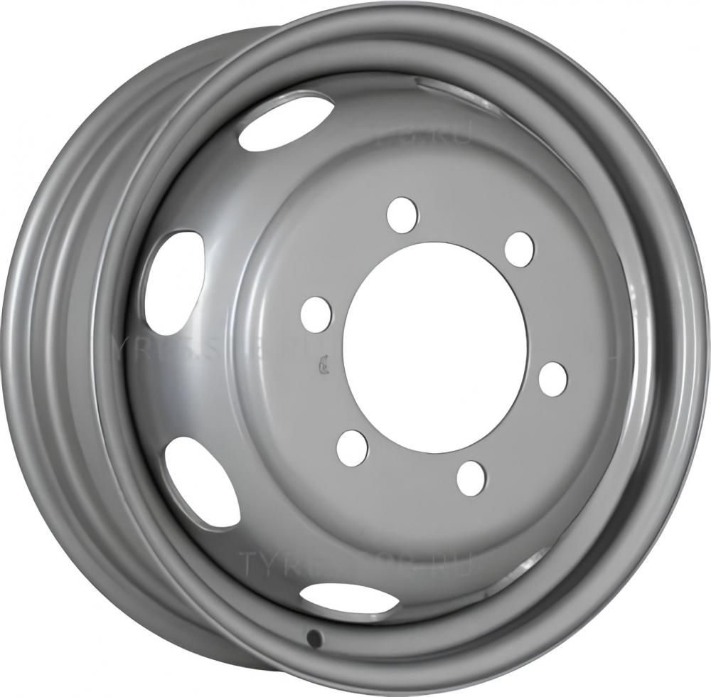 SRW Steel 6x17.5 6x222 ET 127 Dia 164 (silver)