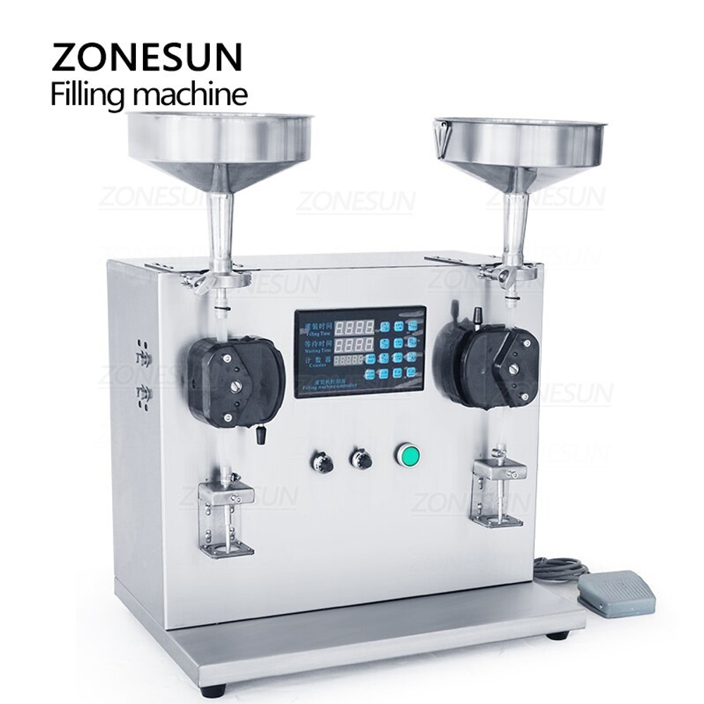 Машина для розлива ZONESUN с двумя горловинами