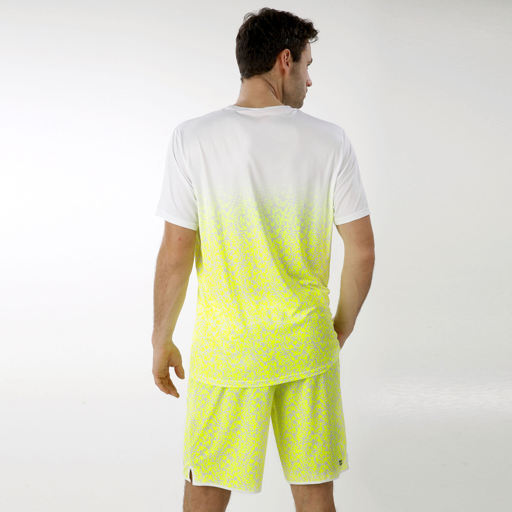 Мужское теннисное поло BIDI BADU Jarol Tech T-Shirt Special Edition Men - White, Neon Yellow