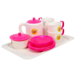 Набор чайный (14 предметов, на подносе) (Пластмастер)