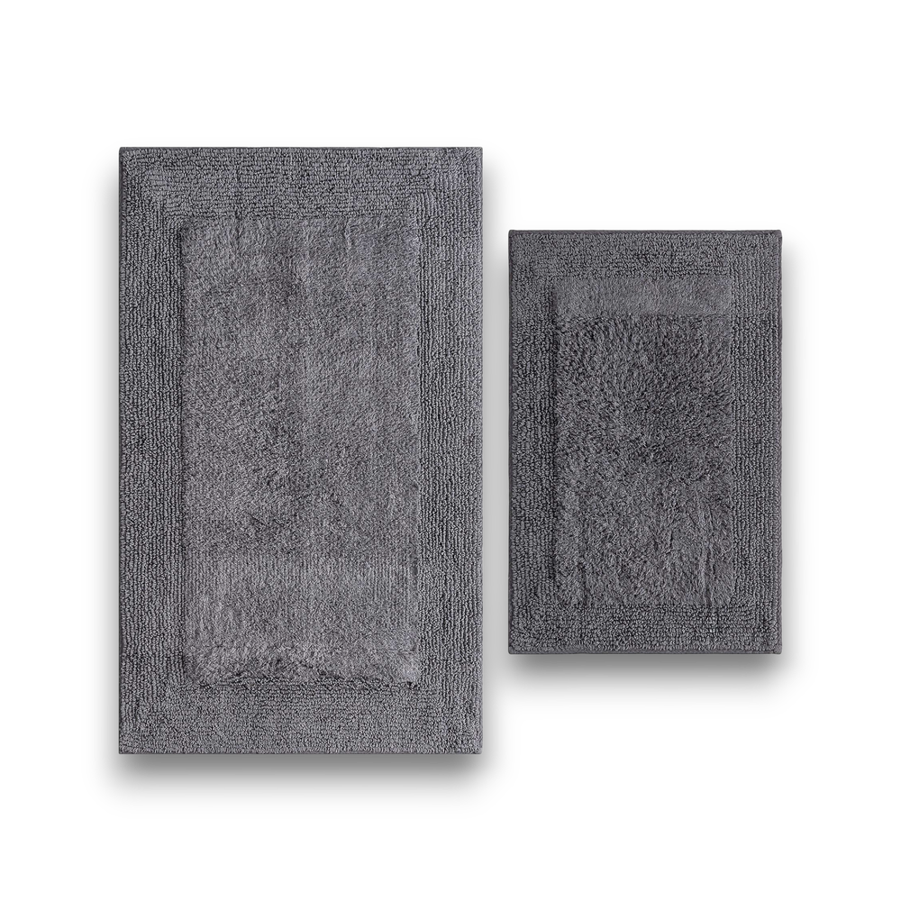 Набор из двух ковриков для ванной Petra | серый