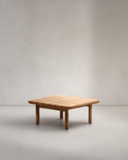 Журнальный столик Turqueta из массива тикового дерева, 70 x 70 см