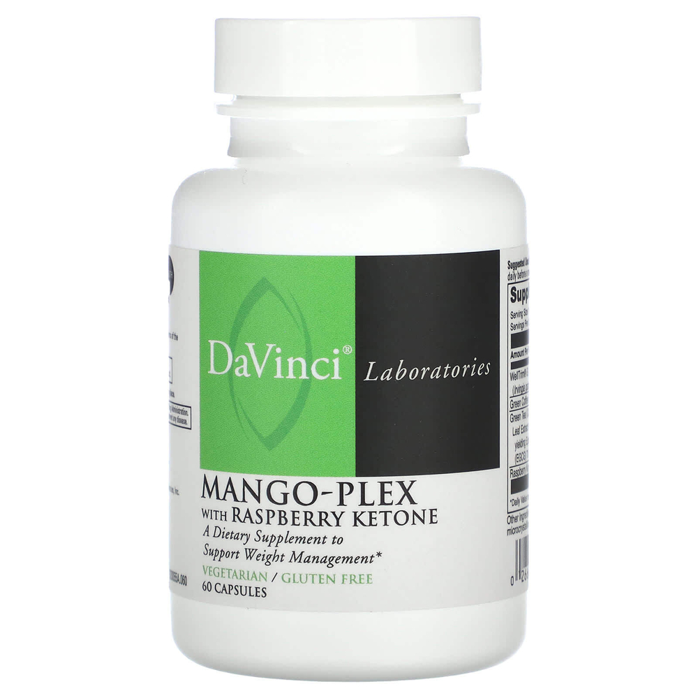 DaVinci Laboratories, Mango-Plex с малиновыми кетонами, 60 капсул