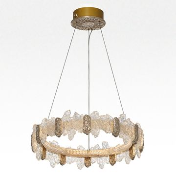 Подвесная люстра с пультом 66W 3000-6000K CL250162 золото LAVA Citilux