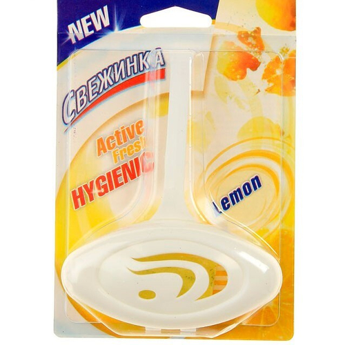 Блок-освежитель для унитаза подвесной Свежинка "Лимон" 30 г