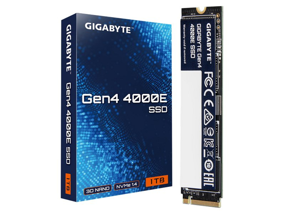 SSD накопитель Gigabyte Gen4 4000E 1ТБ, M.2 2280, PCIe 4.0 x4, NVMe [G440E1TB]