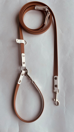 Перестежка для собак из Биотана из Чехии , 15 мм, 3 м , коричневый и белый.