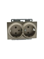 Розетки 2-я с з/к бронза