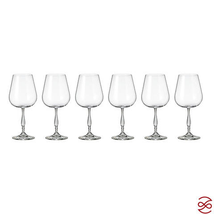Набор бокалов для вина Crystalite Bohemia Scopus/evita 540мл (6 шт)