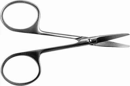 ТМ- Н-22 Ножницы вертик. изогнутые, тупоконечные, 100 мм (НОВОЕ ИСПОЛНЕНИЕ)